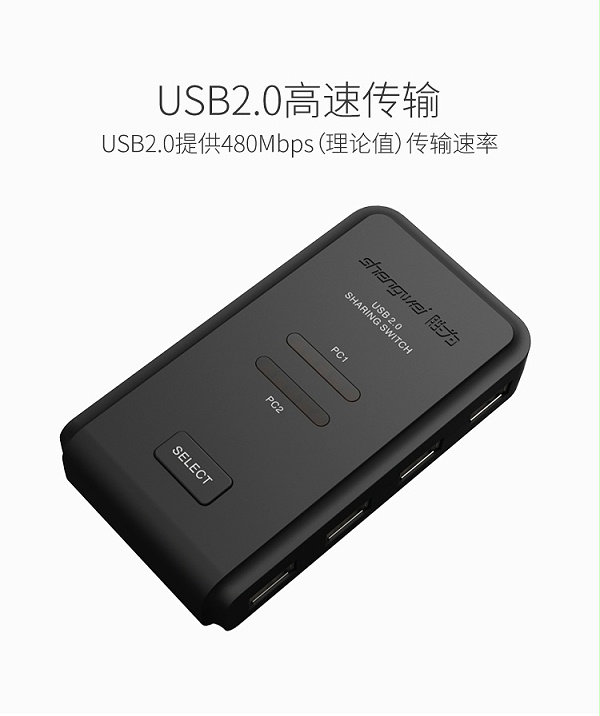 胜为2进4出USB共享切换器US-204----详情11