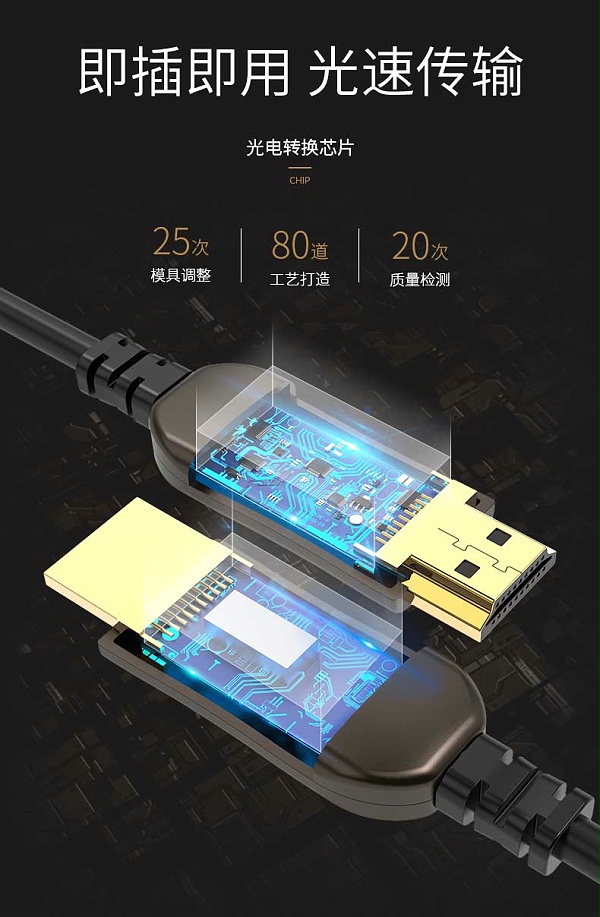 胜为4K光纤HDMI高清连接线---06