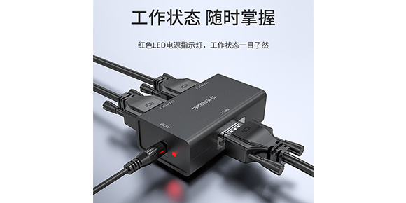 胜为2口高清VGA分配器VS-202___连接展示