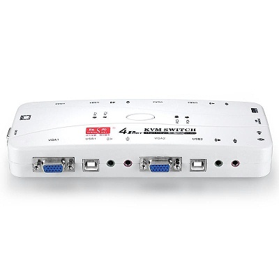 KVM 音视频切换器 4进1出