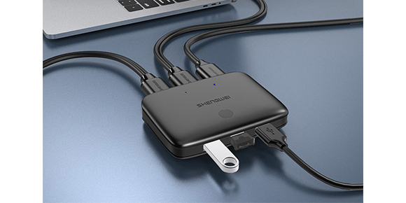 胜为2口HDMI KVM切换器KS-302H__连接展示 胜为2口HDMI KVM切换器KS-302H__连接展示