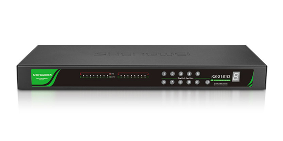 胜为16口网口KVM切换器KS-2161D 胜为16口网口KVM切换器KS-2161D