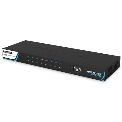 高清DVI KVM切换器8进1出 自动USB 电脑音视频切换器1080P KS-7081D